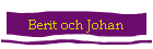 Berit och Johan